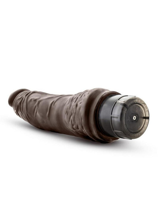 Dr. Skin Cock Vibe 7 Vibrating Dildo - Chocolate - 8.5in