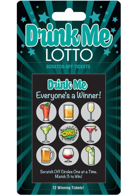Drink Me Lotto Scratch Off Tickets - 12 Per Pack