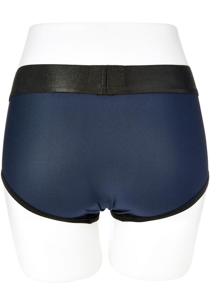 Em.Ex.. Active Harness Wear Fit Harness Boy Shorts - Blue - Medium