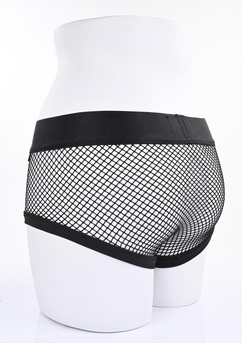 Em.Ex. Fit Harness Fishnet - Black - Large