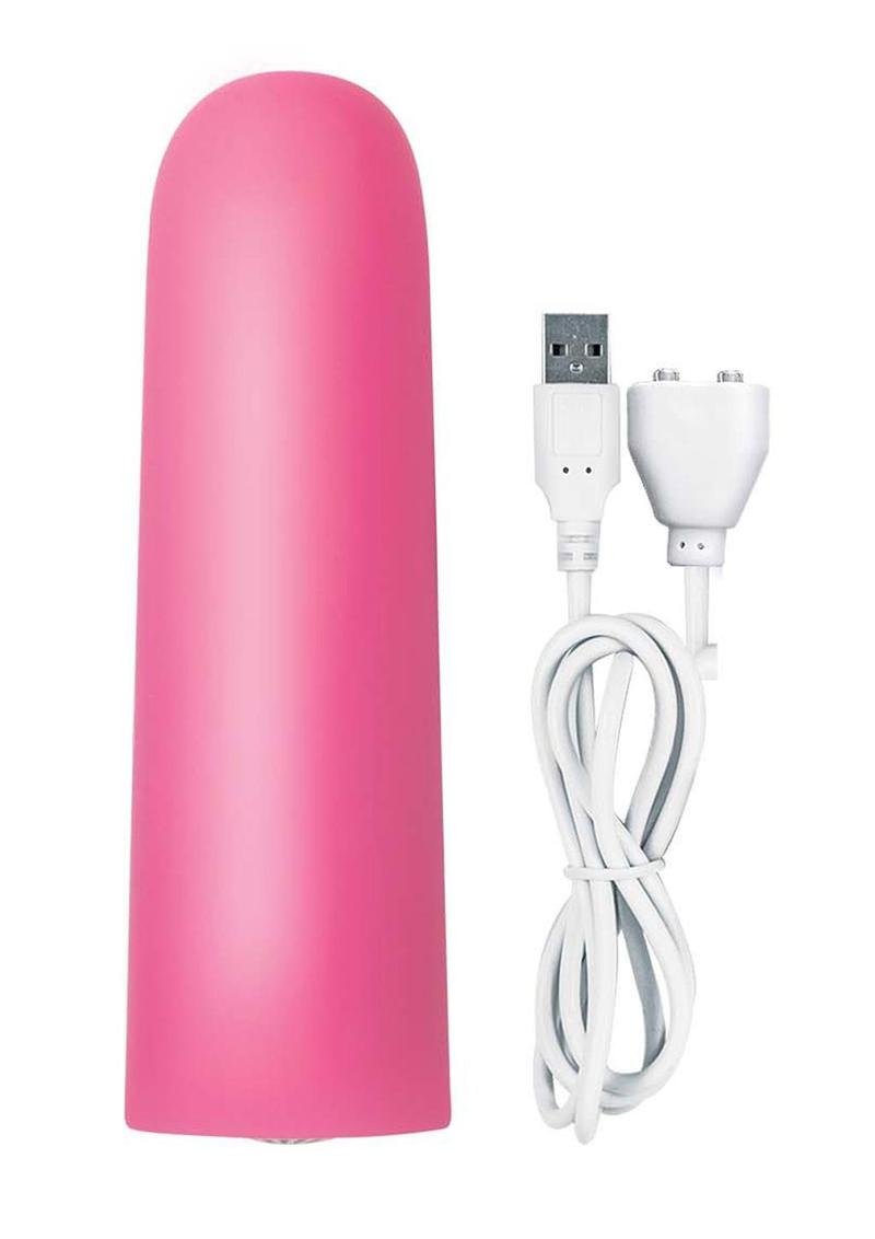 Exciter Mini Vibe Rechargeable Silicone Vibrator - Pink