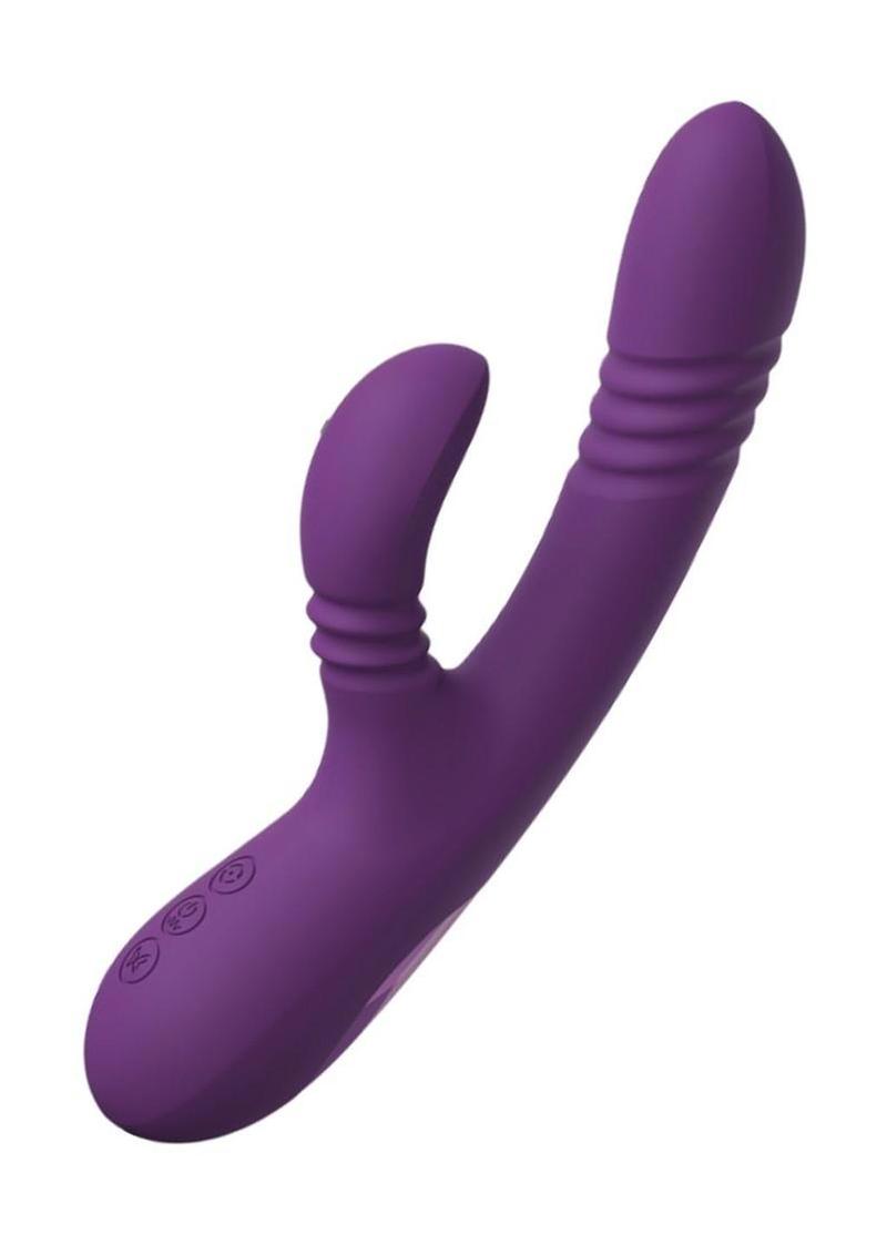 Fantasy For Her Orbit Pro Rechargeable Silicone Triple Motion Stimulating Vibrator - Purple