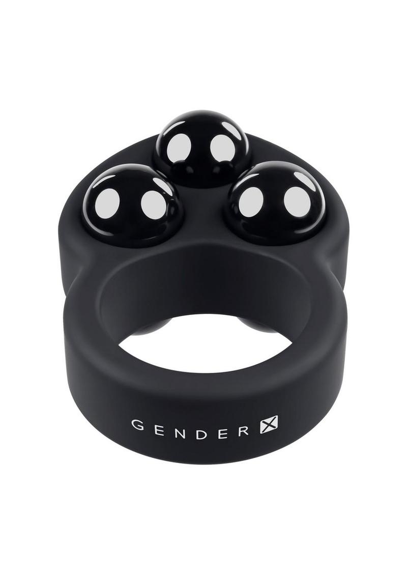 Gender X Workout Silicone Training Cock Ring - Black