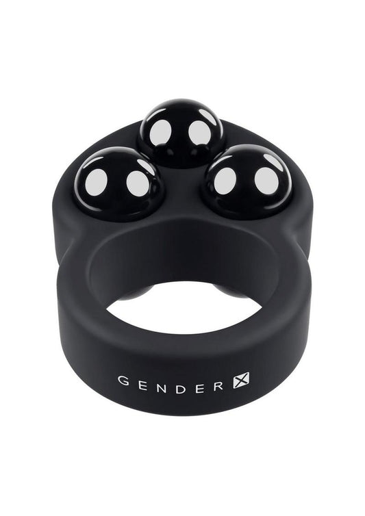 Gender X Workout Silicone Training Cock Ring - Black