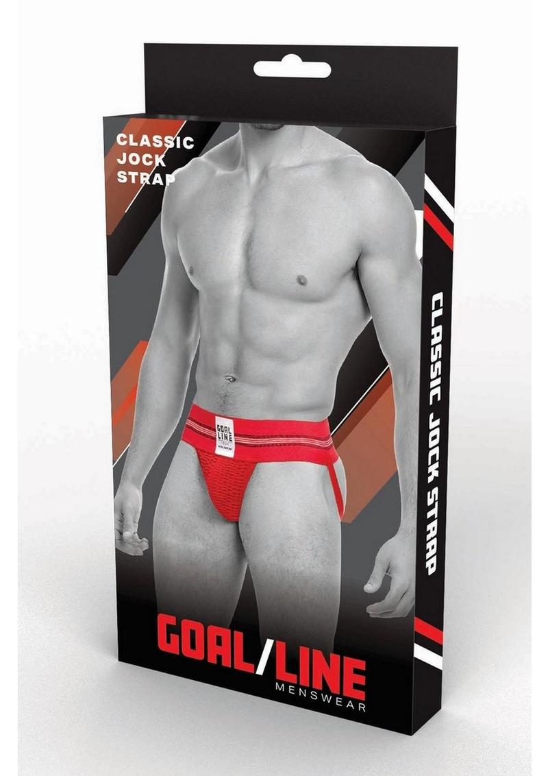 Goal Line Class Jockstrap - Red - Large/XLarge