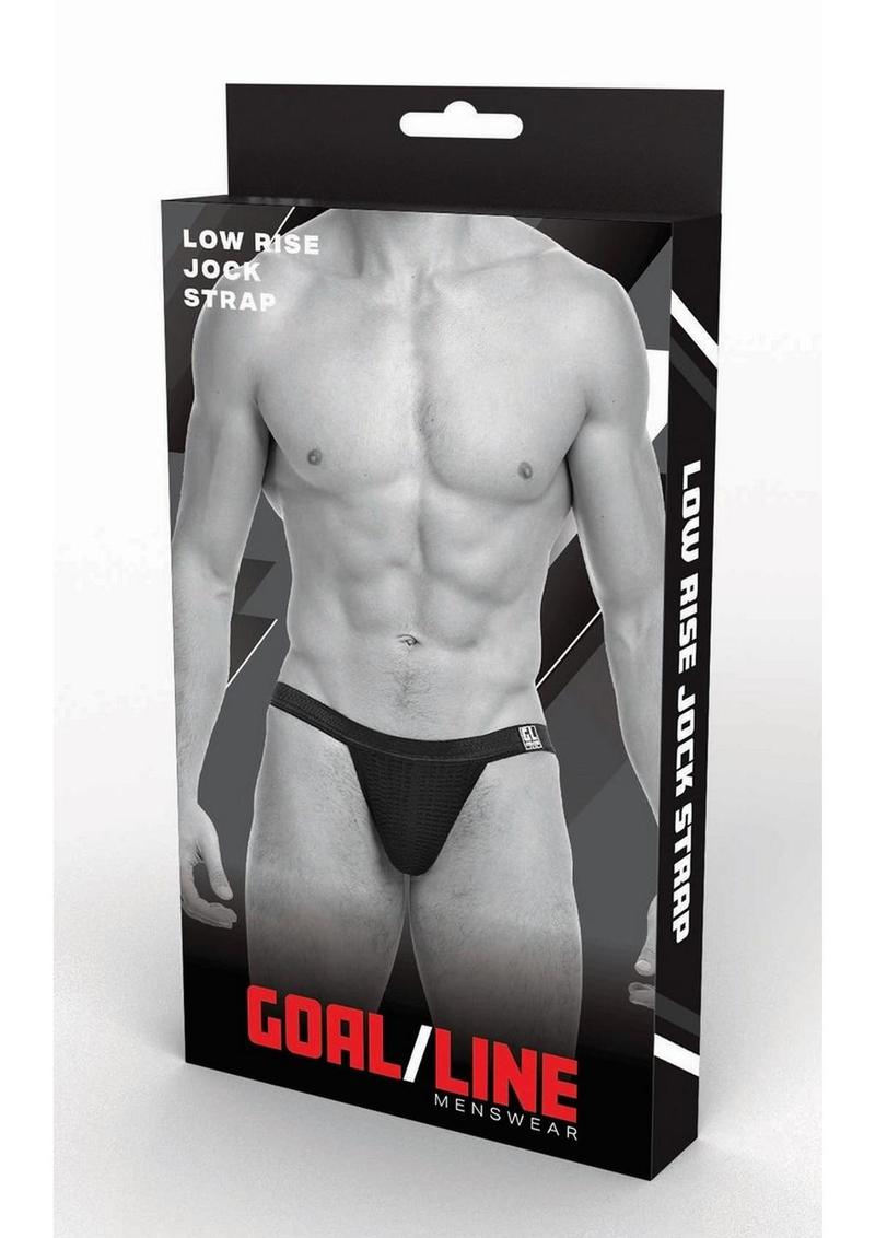 Goal Line Low Rise Jockstrap - Black - Large/XLarge