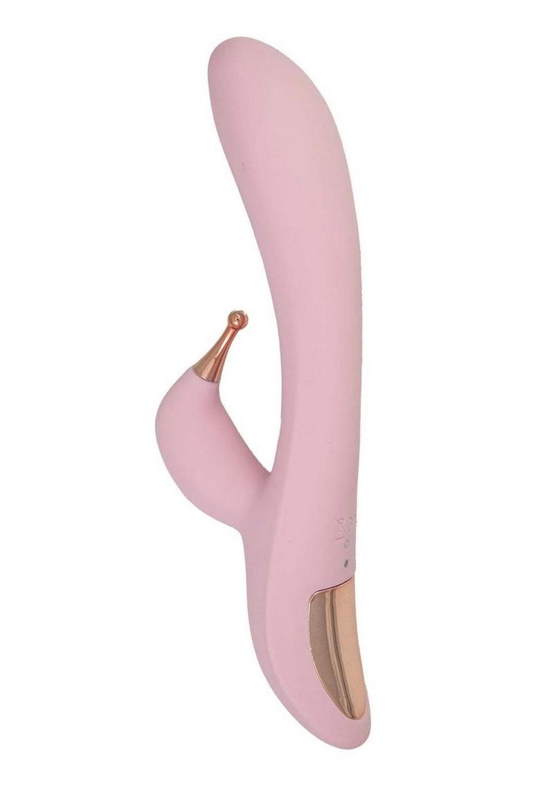 Goddess Tri-Tip Rechargeable Silicone Personal Vibrator - Pink