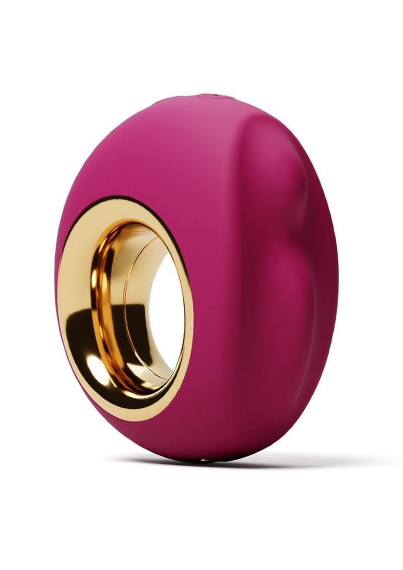 Gold-N-Dreams Minerva Rechargeable Silicone Vibrator - Gold/Magenta/Purple
