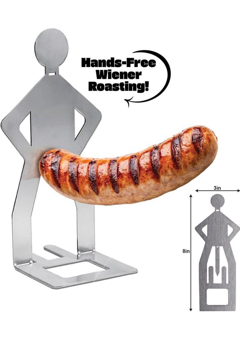 Grill My Wiener Hot Dog Grill Stand Stainless - Steel