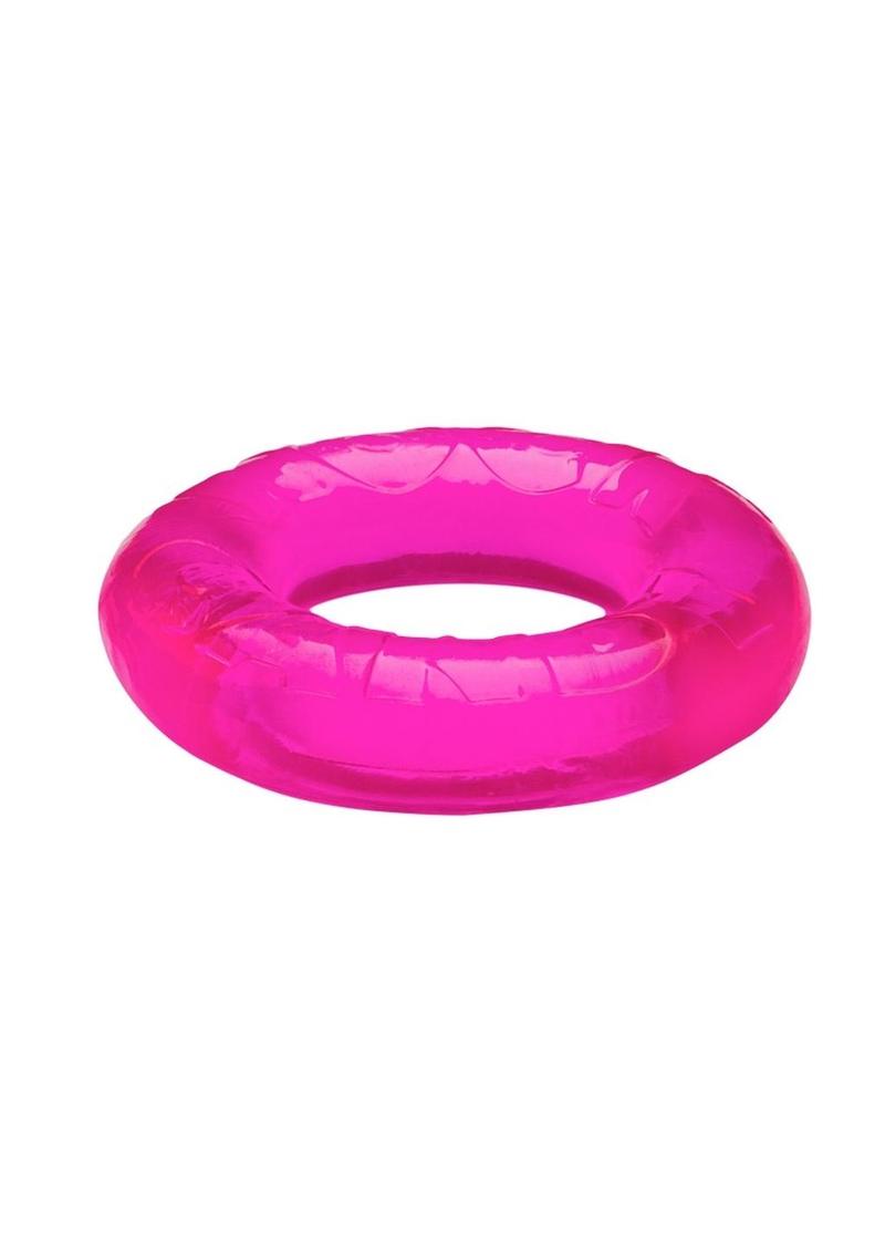 Gummy Cock Ring - Pink - One Size