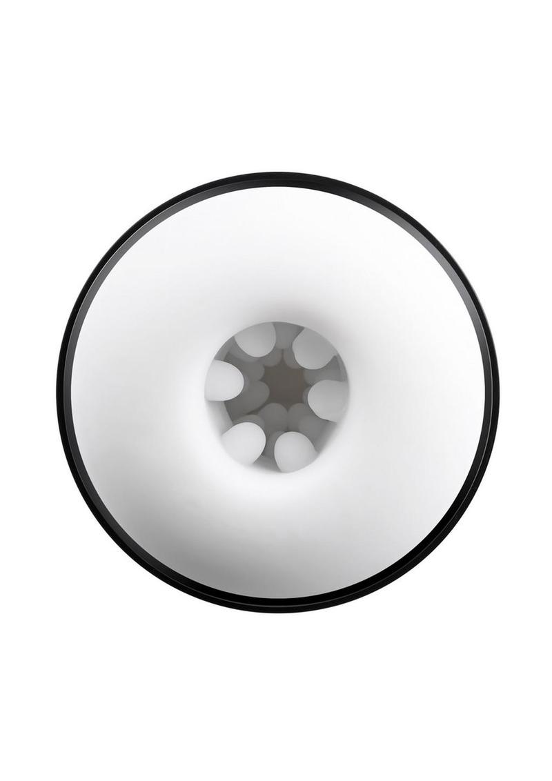 Gx Get Your Stroke On Rechargeable Silicone Thrusting Stroker - White