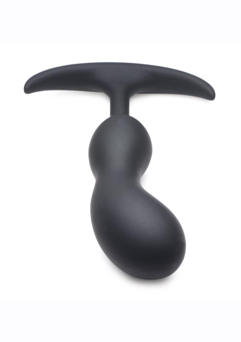 Heavy Hitters Comfort Plugs Silicone Anal Plug - Black - 6.4in