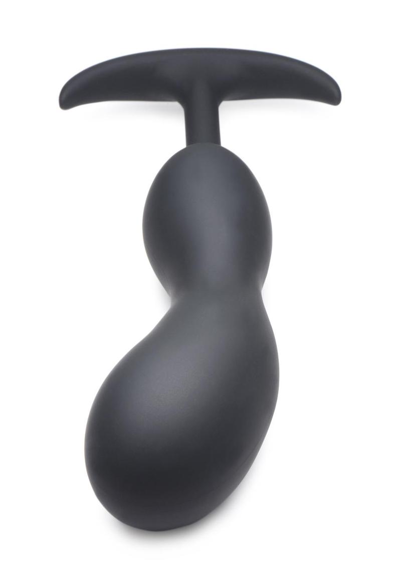 Heavy Hitters Comfort Plugs Silicone Anal Plug - Black - 8.2in