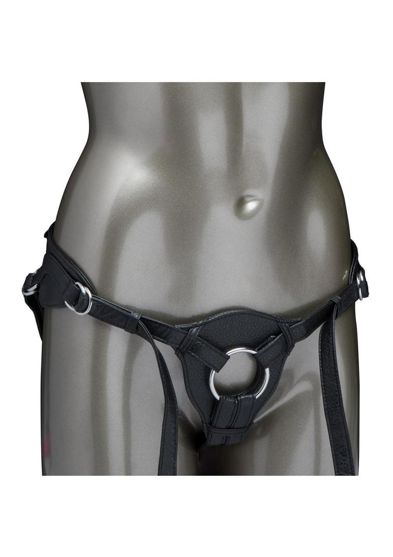 Her Royal Harness The Queen Adjustable Harness - Black