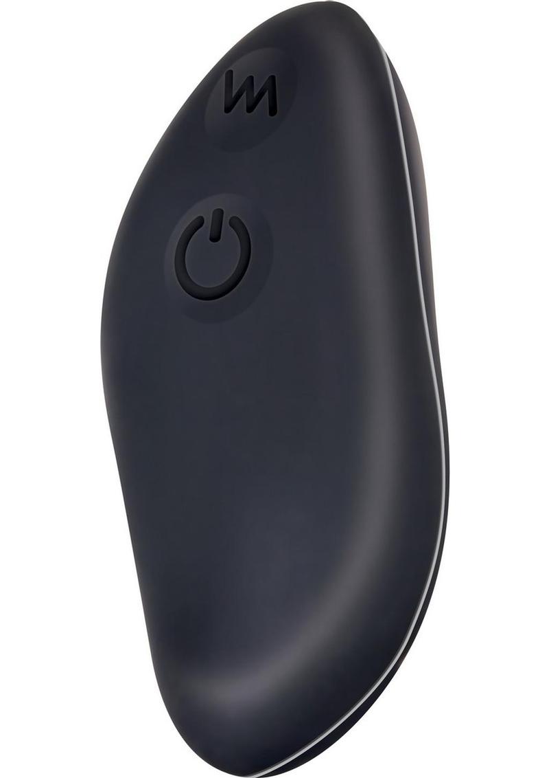 Hidden Pleasure Rechargeable Silicone Panty Vibe with Remote Control - Black