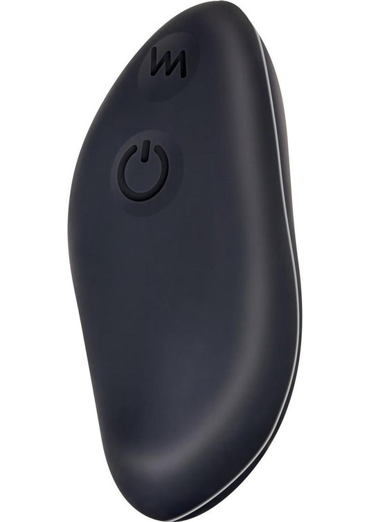 Hidden Pleasure Rechargeable Silicone Panty Vibe with Remote Control - Black