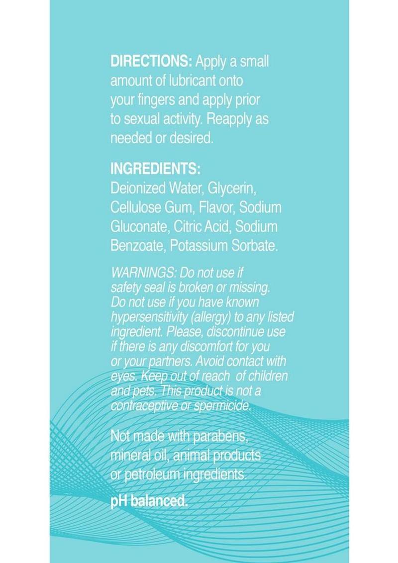 Holiday Lube Sweet Snow Water Based Lubricant 2oz - Blue Raspberry