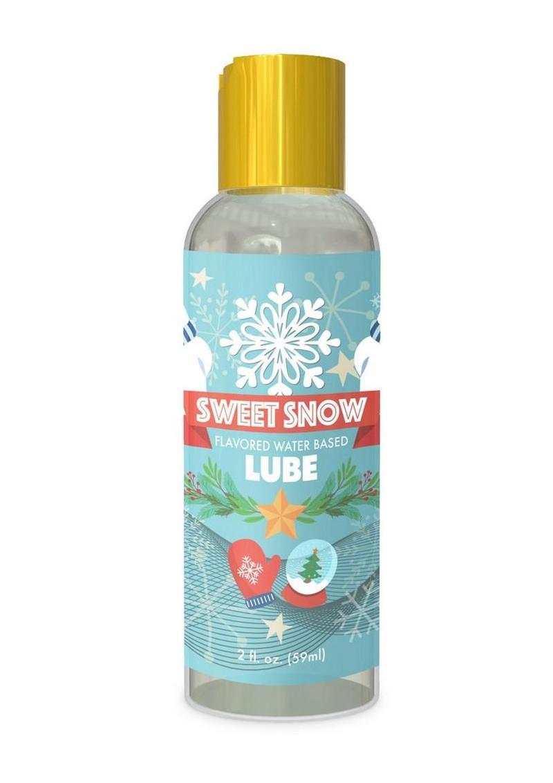 Holiday Lube Sweet Snow Water Based Lubricant 2oz - Blue Raspberry