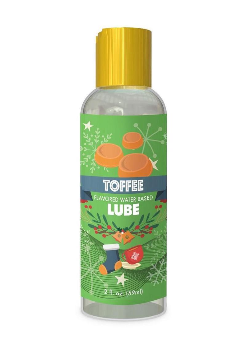 Holiday Lube Toffee Water Based Lubricant 2oz - Salted Carmel