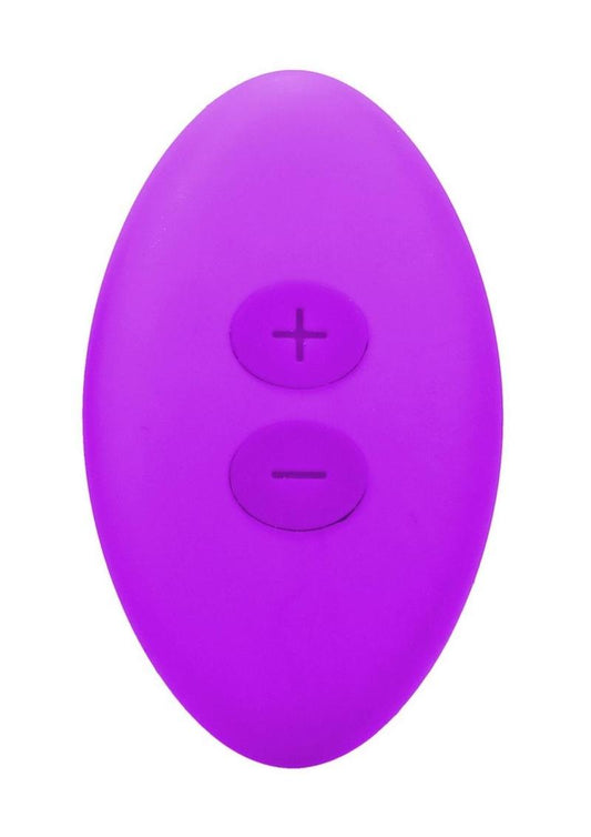 In A Bag Silicone Rechargeable Magnetic Panty Vibe with Remote - Purple