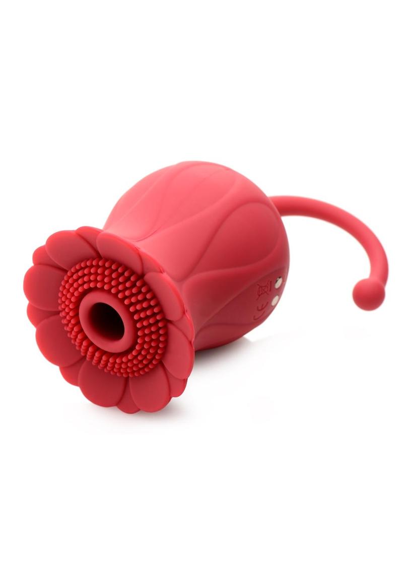Inmi Bloomgasm Royalty Rose Rechargeable Silicone Textured Suction Cli ...