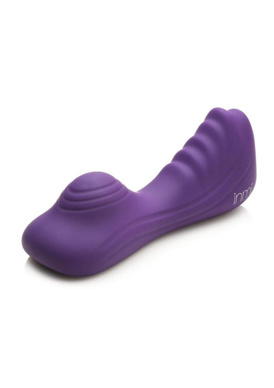 Inmi Ride N' Grind 10x Vibrating Rechargeable Silicone Grinding Clitoral Stimulator with Remote Control - Purple