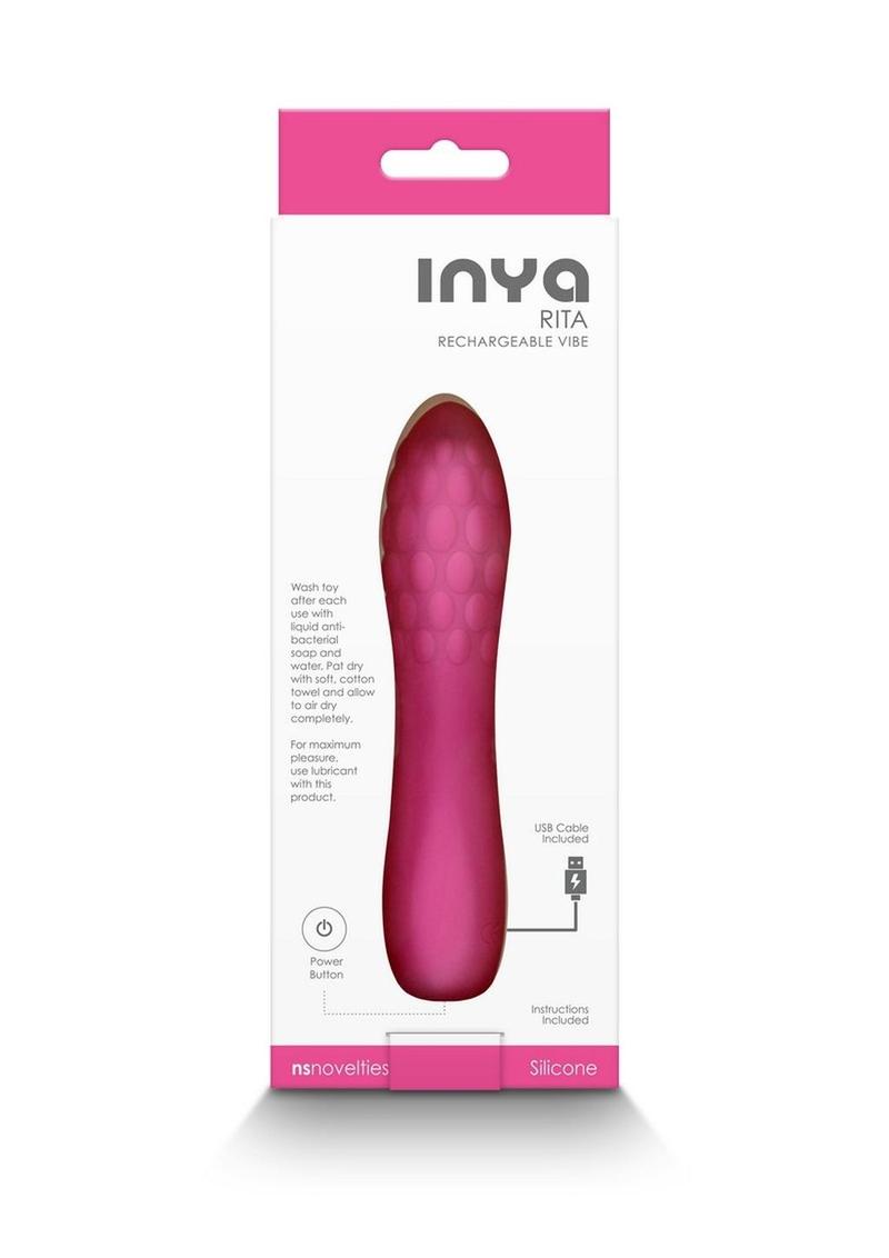 Inya Rita Rechargeable Silicone Vibrator - Pink