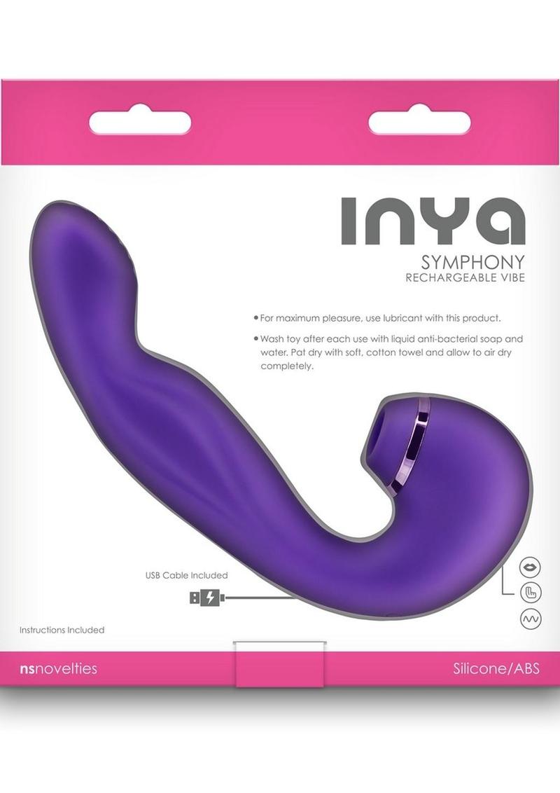 Inya Symphony Rechargeable Silicone Triple Motor Vibrator - Purple