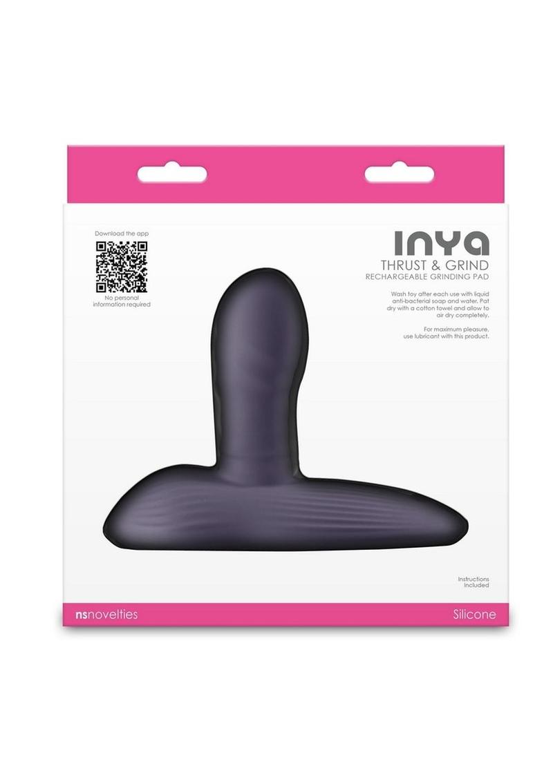 Inya Thrust and Grind Rechargeable Silicone Vibrator - Purple