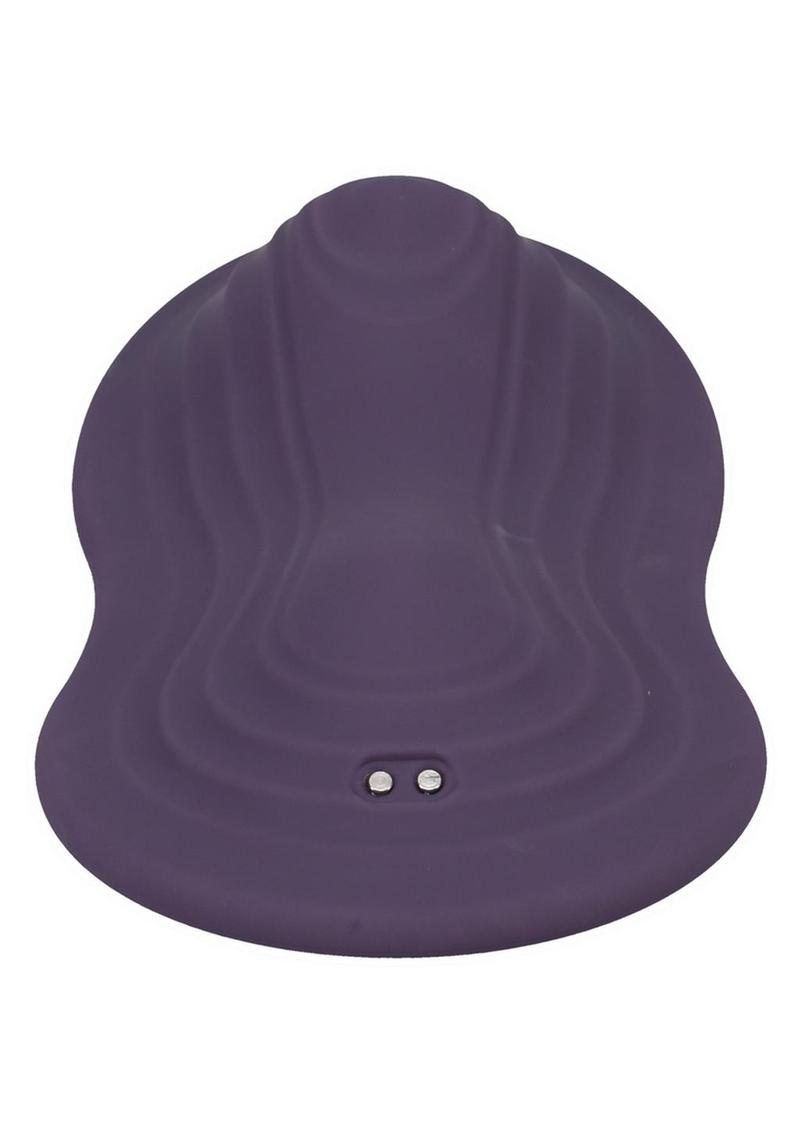 Iride Pleasure Seat Throb Rechargeable Silicone with Remote - Purple