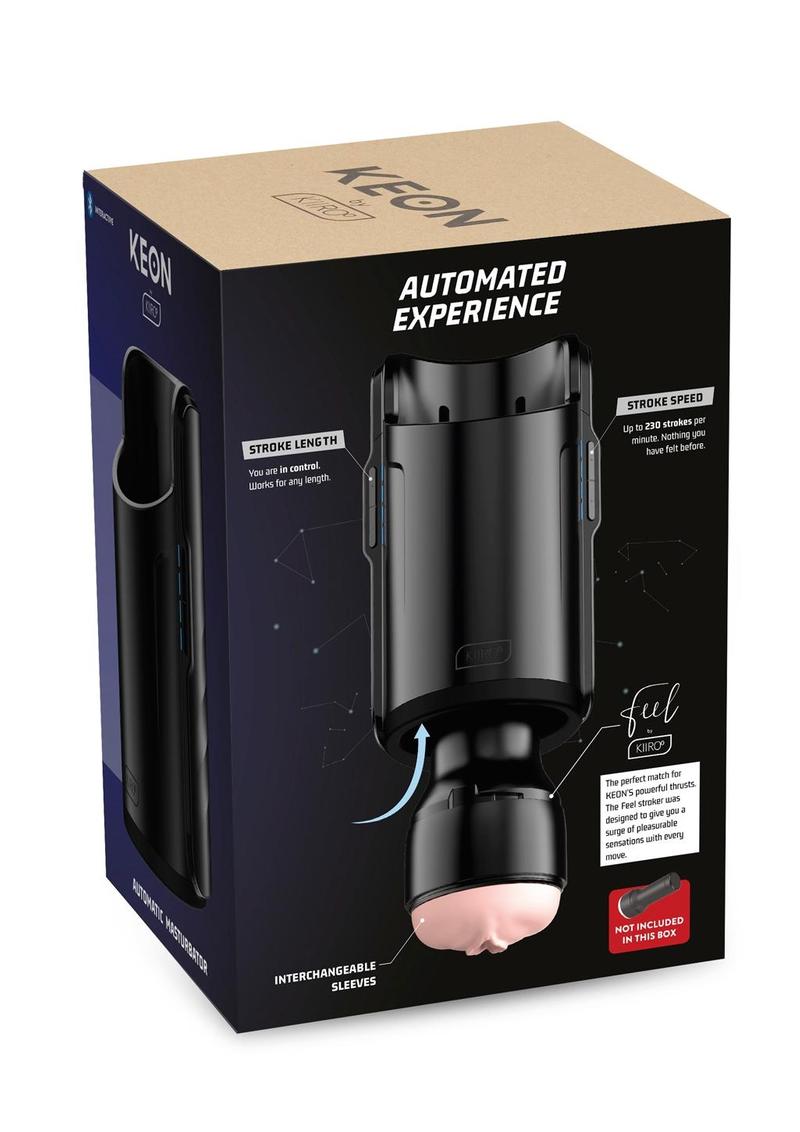 Kiiroo Keon Combo Set Rechargeable Interactive Masturbator with Stroker - Black