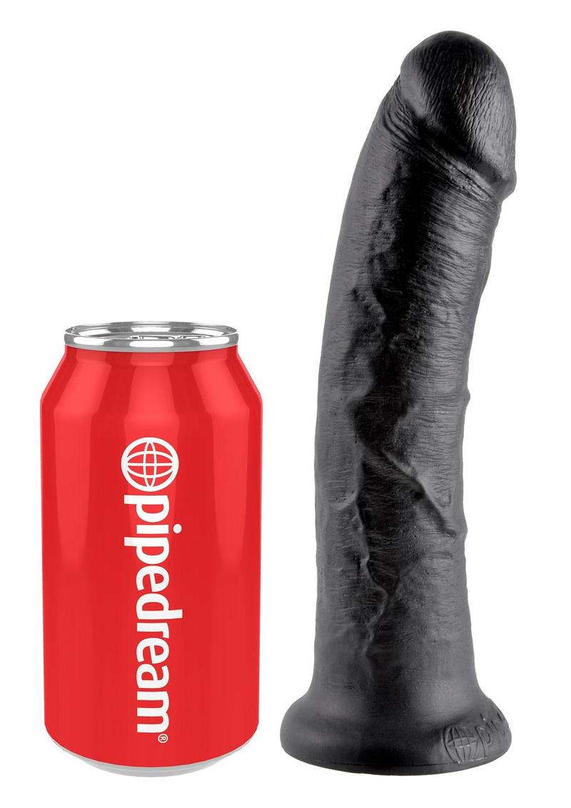 King Cock Dildo - Black/Flesh - 8in