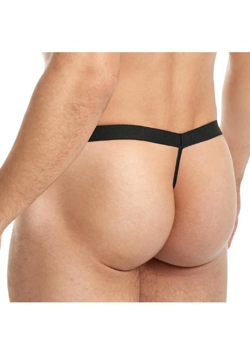 Lace King Lace G-String - Black - Large/XLarge
