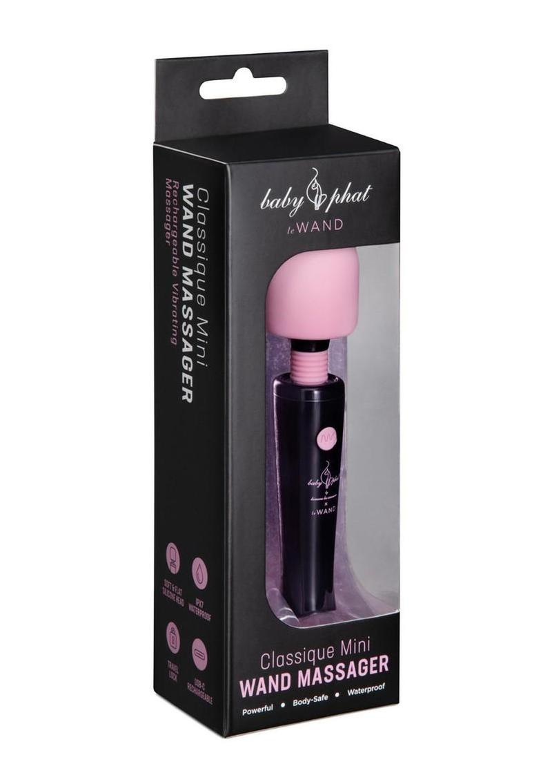Le Wand Baby Phat X Rechargeable Silicone Mini Wand - Dark - Pink/Purple