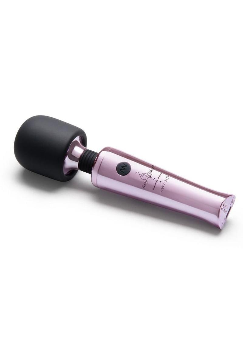 Le Wand Baby Phat X Rechargeable Silicone Mini Wand - Black/Pink