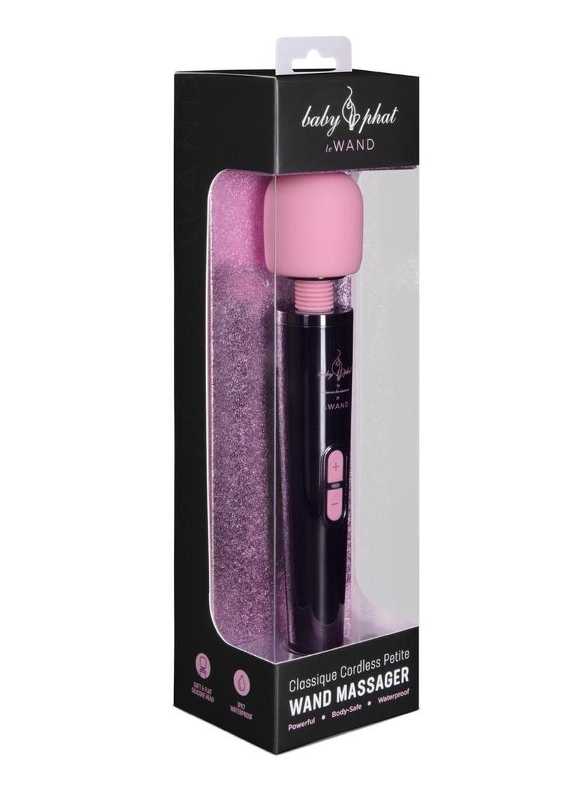 Le Wand Baby Phat X Rechargeable Silicone Petite Wand - Dark - Pink/Purple