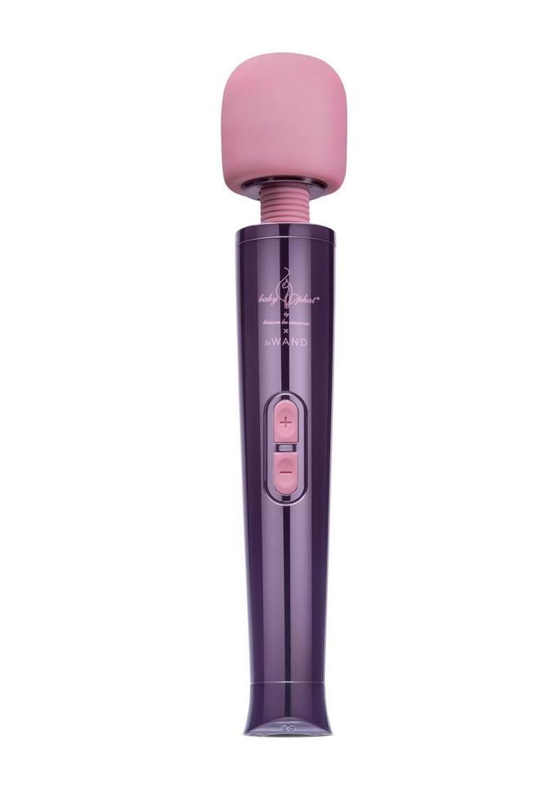 Le Wand Baby Phat X Rechargeable Silicone Petite Wand - Dark - Pink/Purple