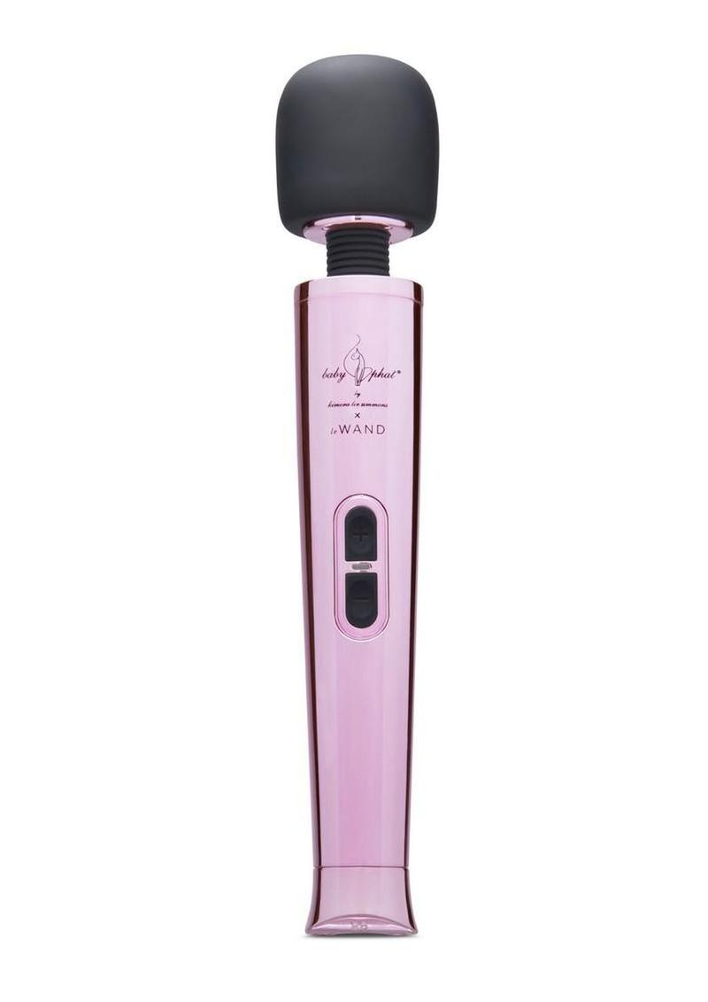Le Wand Baby Phat X Rechargeable Silicone Petite Wand - Black/Pink