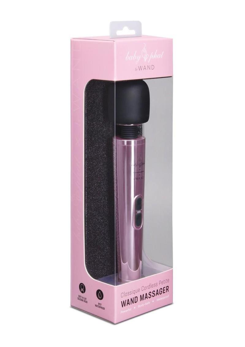 Le Wand Baby Phat X Rechargeable Silicone Petite Wand - Black/Pink