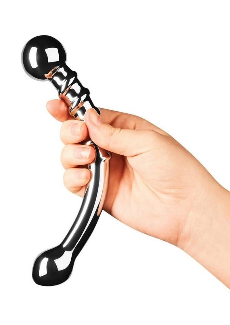 Le Wand Bow Dual End Dildo - Stainless - Steel