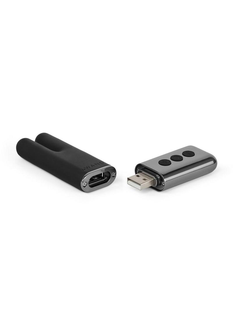 Le Wand Deux Silicone Rechargeable Dual Vibrator - Black