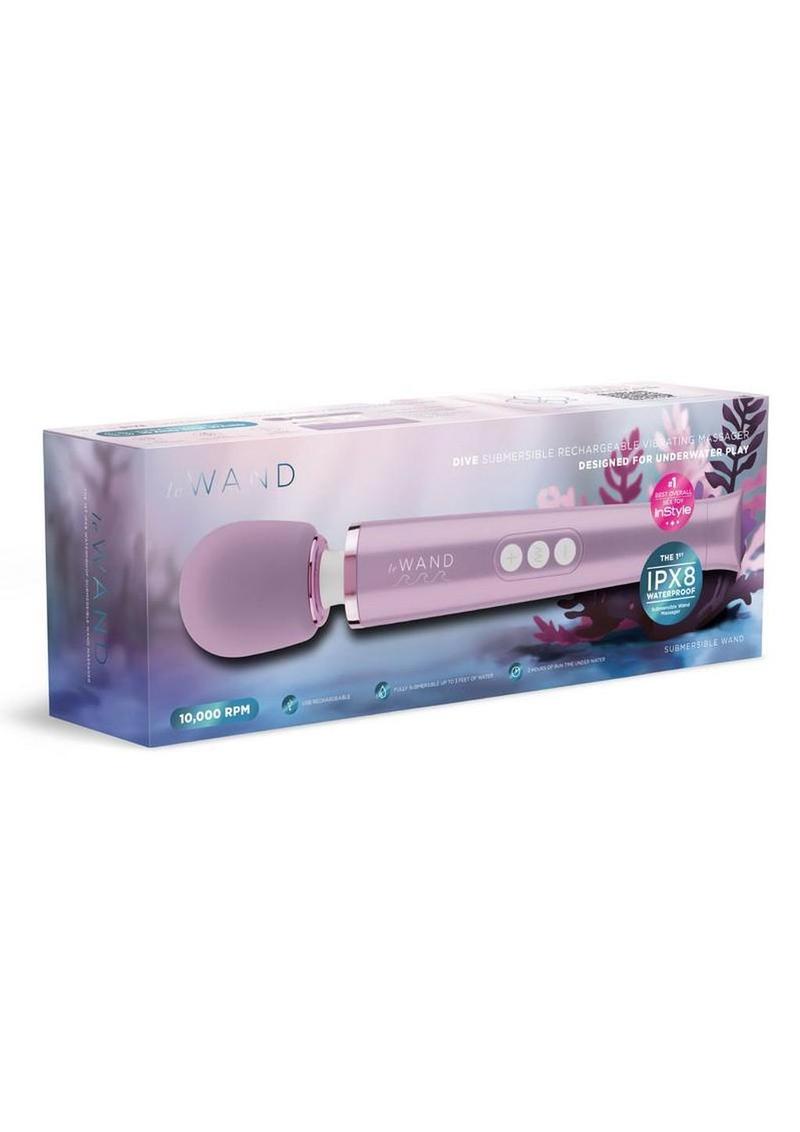 Le Wand Dive Submersible Silicone Rechargeable Wand - Lavender
