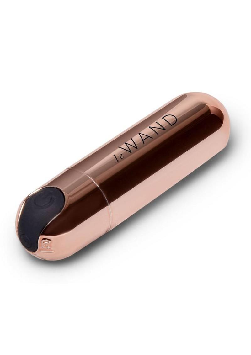 Le Wand Mini Silicone Rechargeable Bullet Vibrator - Rose Gold