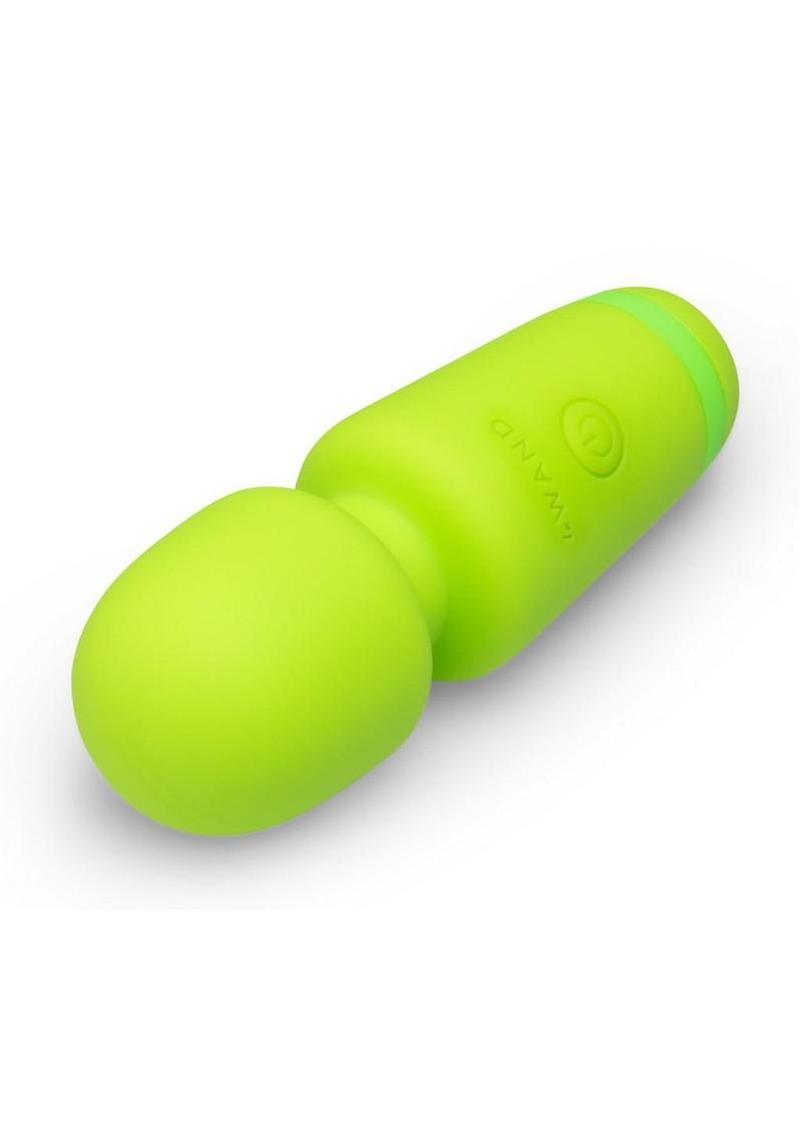 Le Wand Mini Wand Silicone Rechargeable Vibrator - Green
