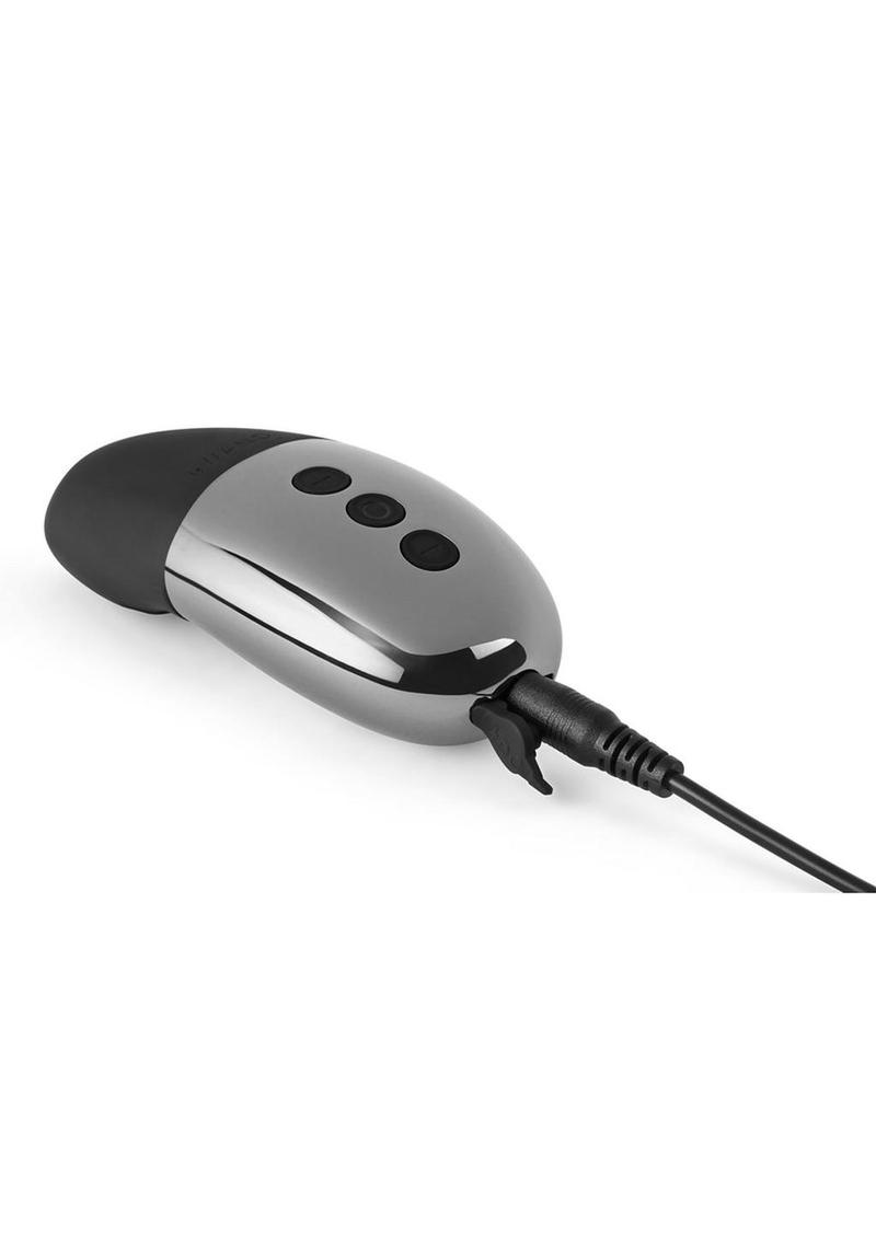Le Wand Point Rechargeable Silicone Contoured Mini Vibrator - Black