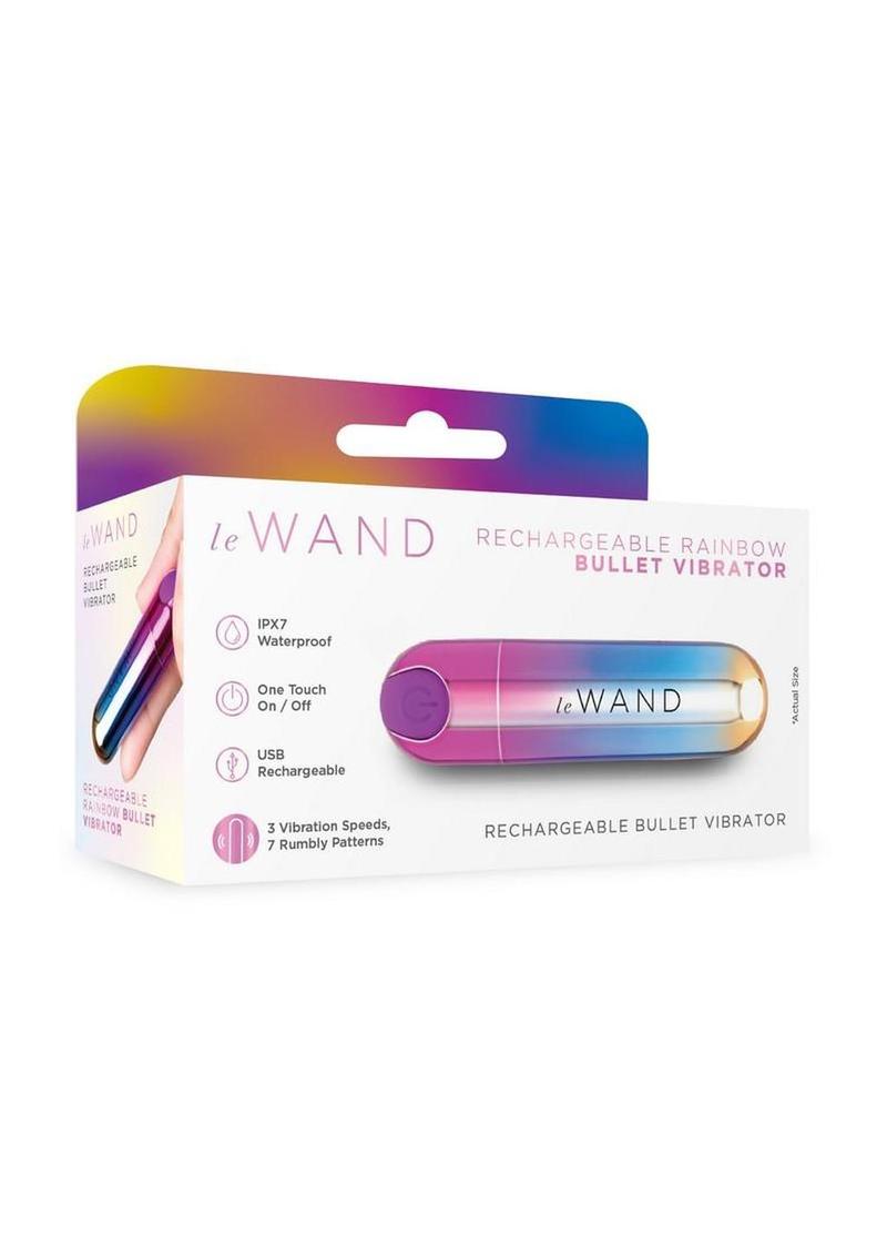 Le Wand Rechargeable Bullet Vibrator - Rainbow