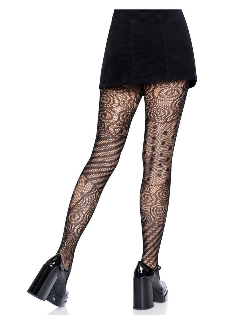 Leg Avenue Doll Net Tights - Black - One Size