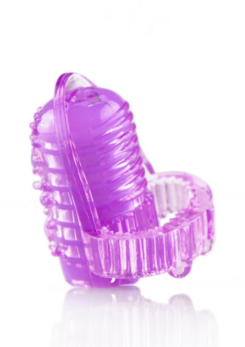 Ling O Vibrating Tongue Ring Silicone Waterproof - Purple