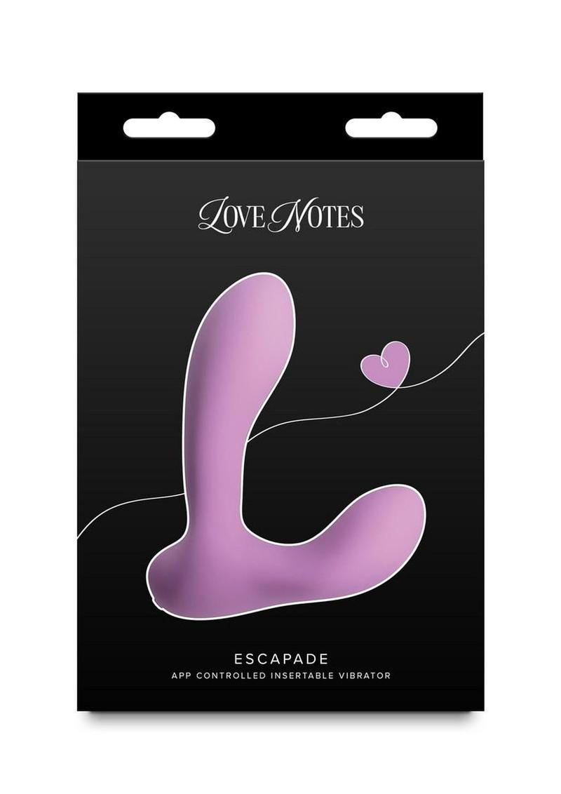 Love Notes Escapade Rechargeable Silicone App Compatible Vibrator - Magenta