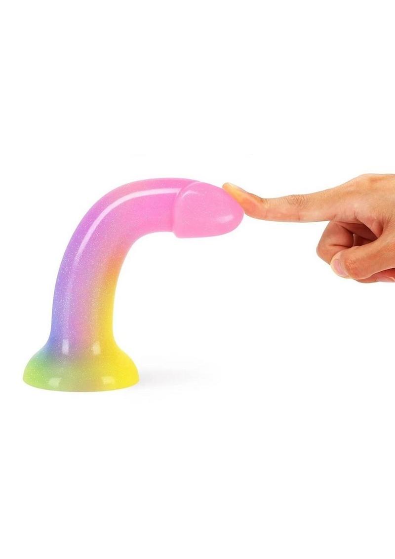 Love to Love Dildolls Stargazer Silicone Dildo - Multicolor/Rainbow